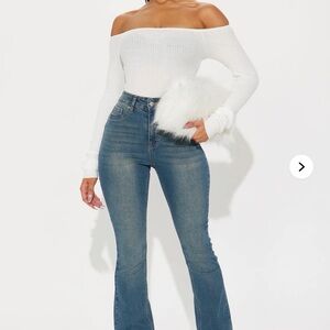 Fashion Nova Blue Skinny Jeans